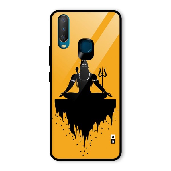 Shiva Meditation Glass Back Case for Vivo Y12