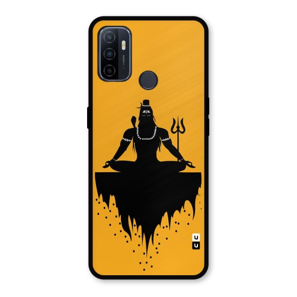 Shiva Meditation Metal Back Case for Oppo A53