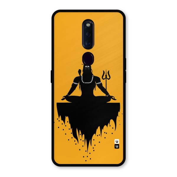 Shiva Meditation Metal Back Case for Oppo F11 Pro