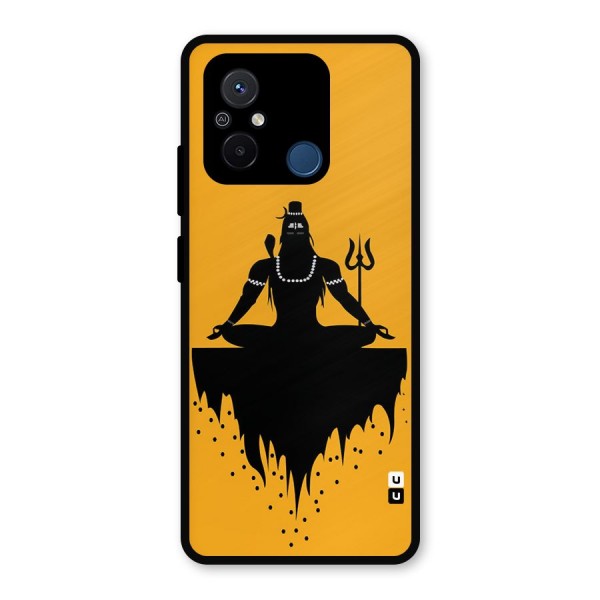 Shiva Meditation Metal Back Case for Poco C55