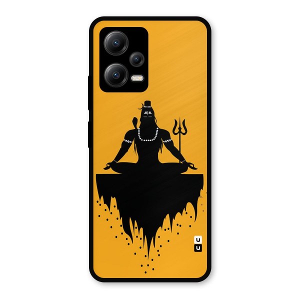 Shiva Meditation Metal Back Case for Poco X5