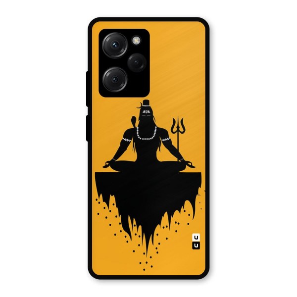 Shiva Meditation Metal Back Case for Poco X5 Pro