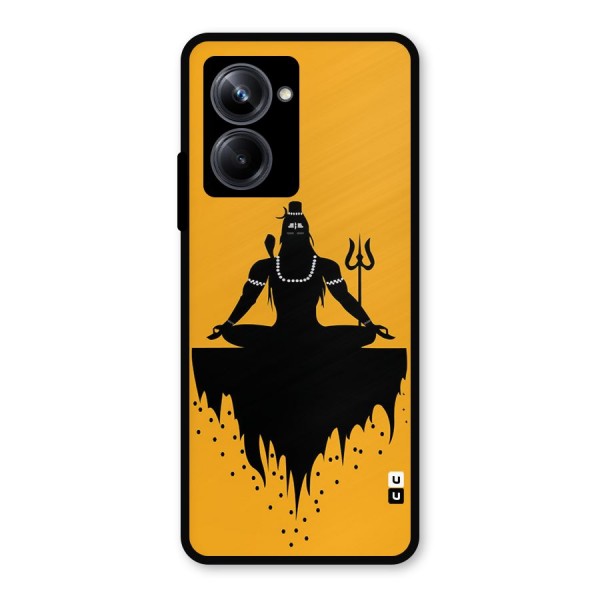 Shiva Meditation Metal Back Case for Realme 10 Pro