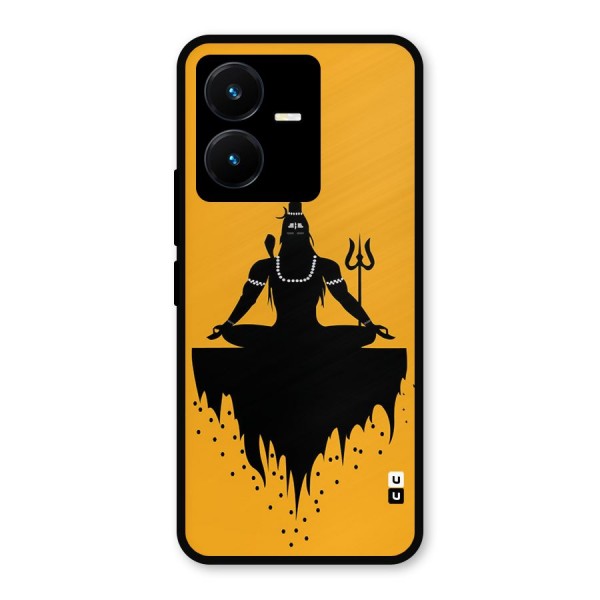 Shiva Meditation Metal Back Case for Vivo Y22s