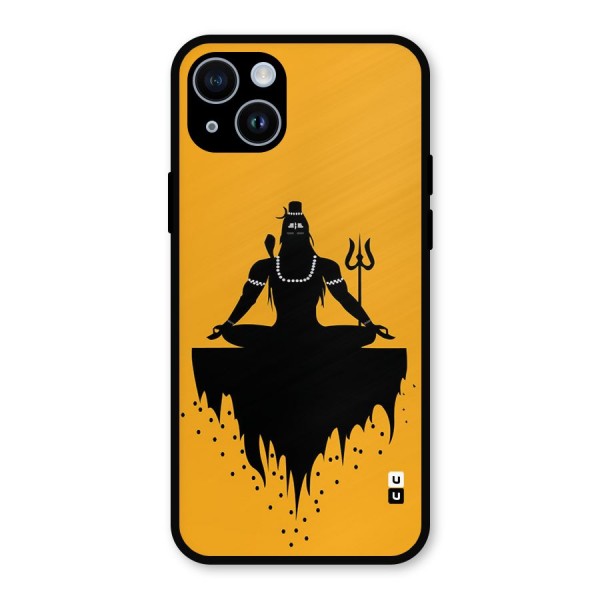 Shiva Meditation Metal Back Case for iPhone 14