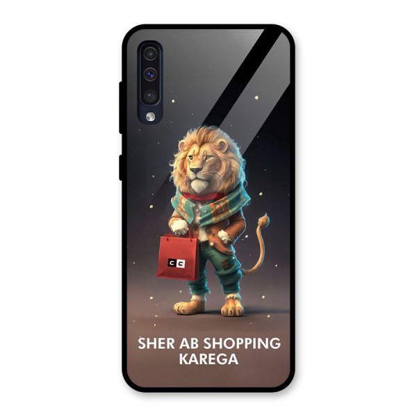 Shopping Sher Glass Back Case for Galaxy A50s