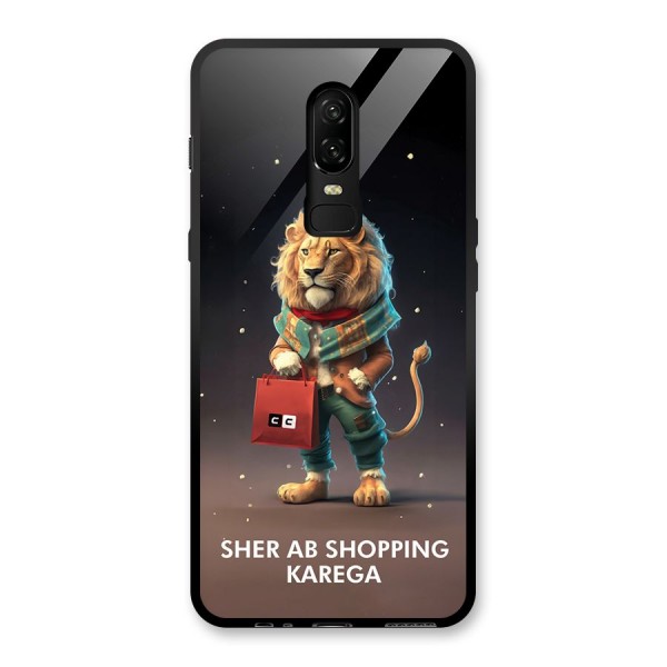 Shopping Sher Glass Back Case for OnePlus 6