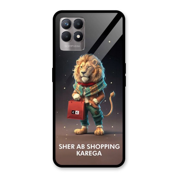 Shopping Sher Glass Back Case for Realme 8i