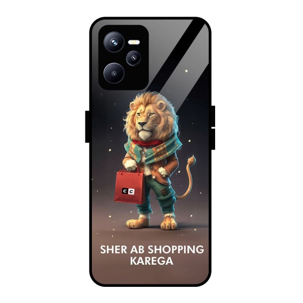 Shopping Sher Glass Back Case for Realme C35