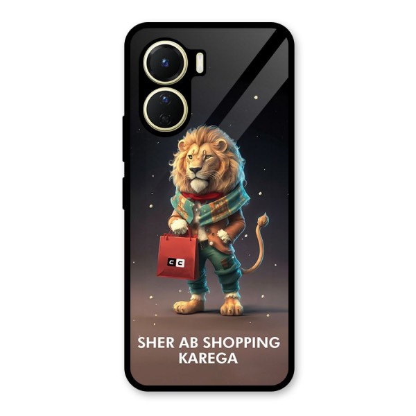 Shopping Sher Glass Back Case for Vivo Y16