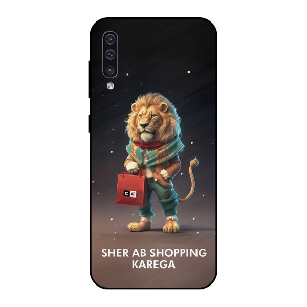 Shopping Sher Metal Back Case for Galaxy A50