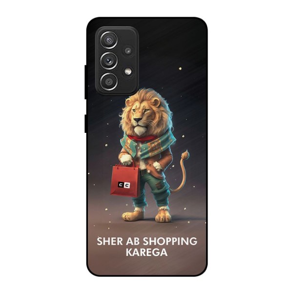 Shopping Sher Metal Back Case for Galaxy A52