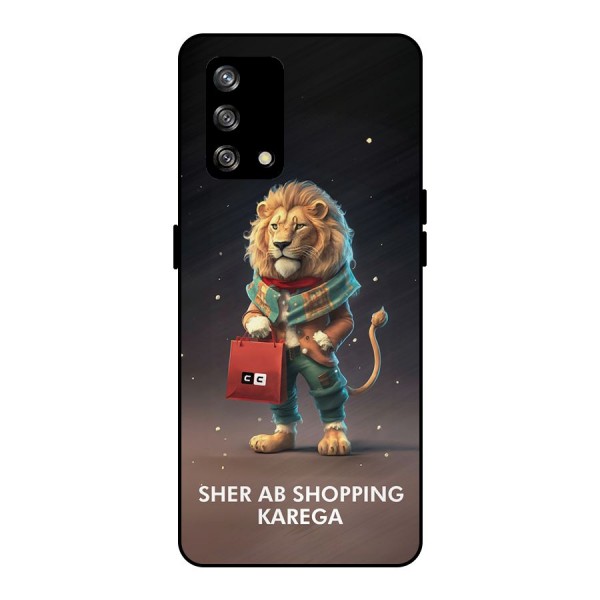 Shopping Sher Metal Back Case for Oppo F19s