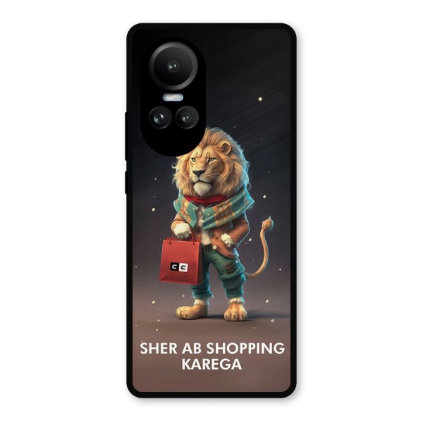 Shopping Sher Metal Back Case for Oppo Reno10