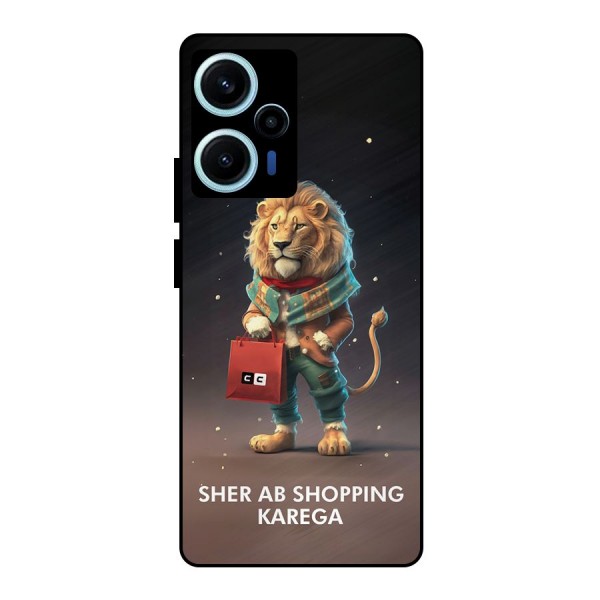 Shopping Sher Metal Back Case for Poco F5