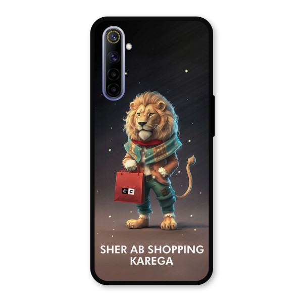 Shopping Sher Metal Back Case for Realme 6