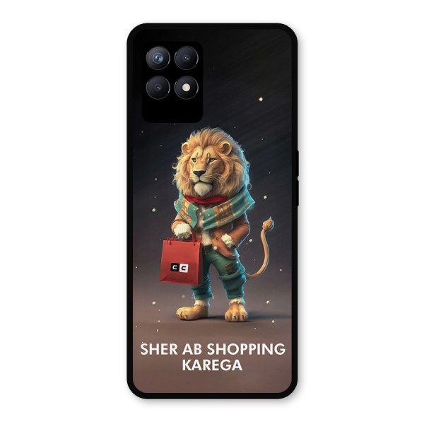 Shopping Sher Metal Back Case for Realme 8i