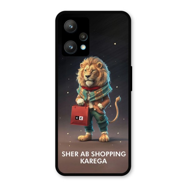 Shopping Sher Metal Back Case for Realme 9