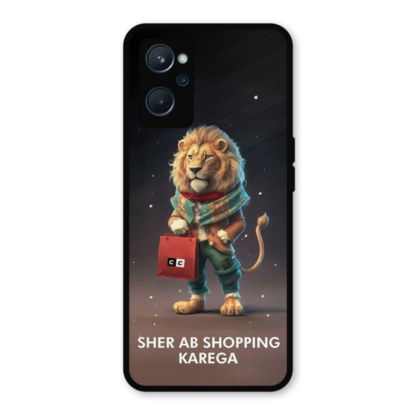 Shopping Sher Metal Back Case for Realme 9i