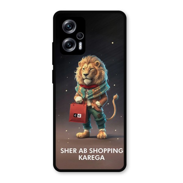 Shopping Sher Metal Back Case for Redmi K50i