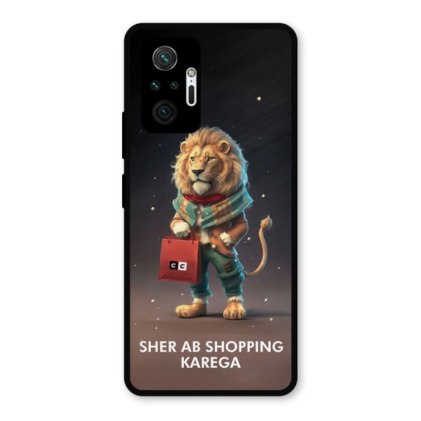 Shopping Sher Metal Back Case for Redmi Note 10 Pro