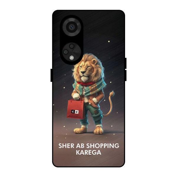 Shopping Sher Metal Back Case for Reno8 T 5G
