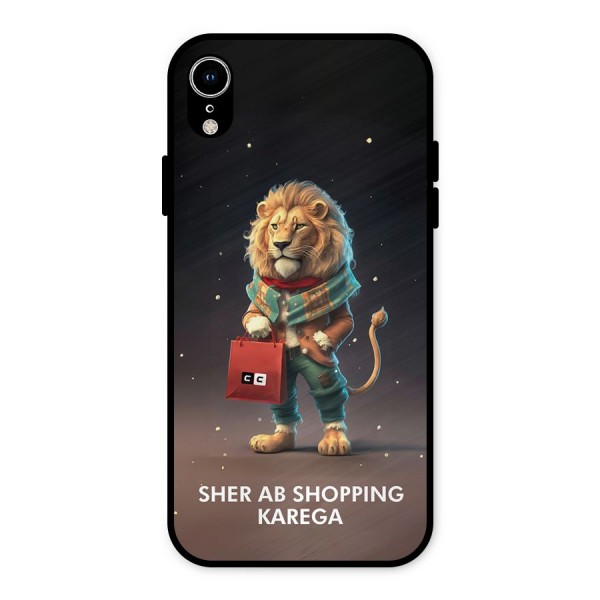 Shopping Sher Metal Back Case for iPhone XR