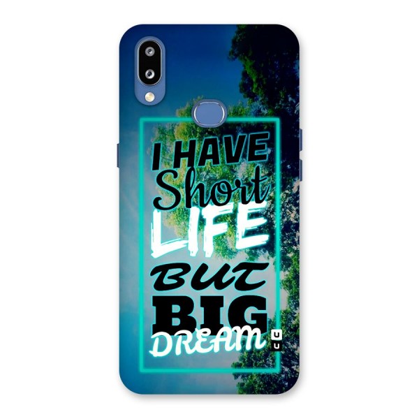 Short Life Big Dream Back Case for Galaxy M01s