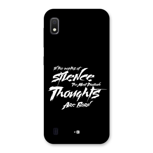 Silent Thoughts Back Case for Galaxy A10