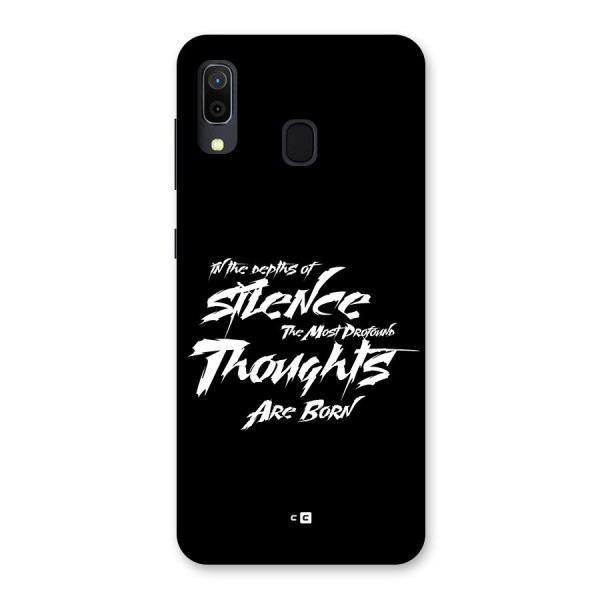 Silent Thoughts Back Case for Galaxy A20