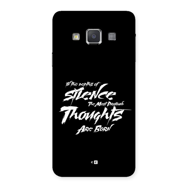 Silent Thoughts Back Case for Galaxy A3