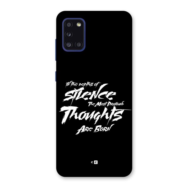 Silent Thoughts Back Case for Galaxy A31