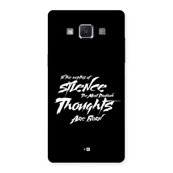 Silent Thoughts Back Case for Galaxy A5