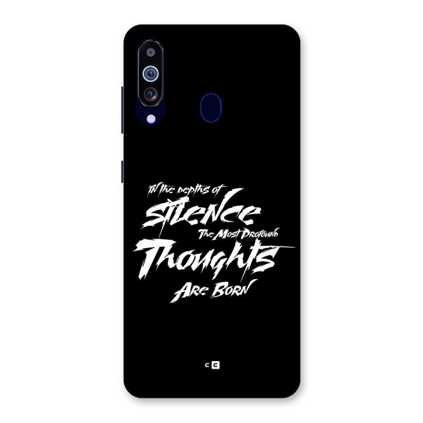 Silent Thoughts Back Case for Galaxy A60