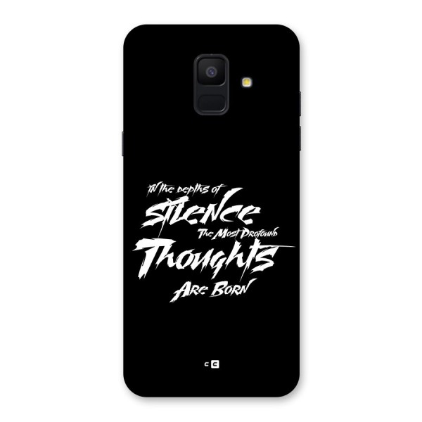 Silent Thoughts Back Case for Galaxy A6 (2018)