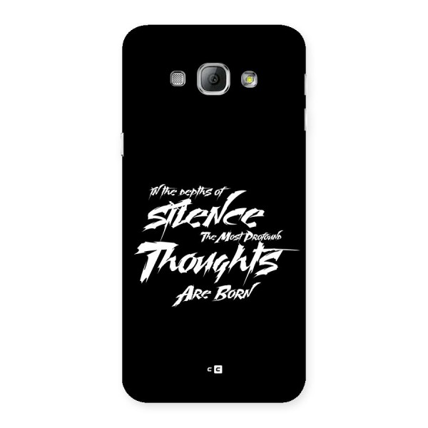 Silent Thoughts Back Case for Galaxy A8