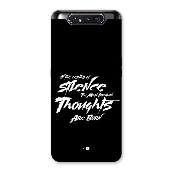 Silent Thoughts Back Case for Galaxy A80