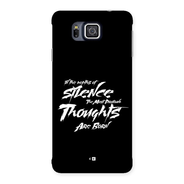 Silent Thoughts Back Case for Galaxy Alpha