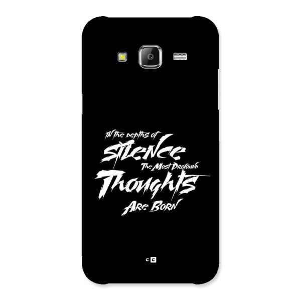 Silent Thoughts Back Case for Galaxy J5