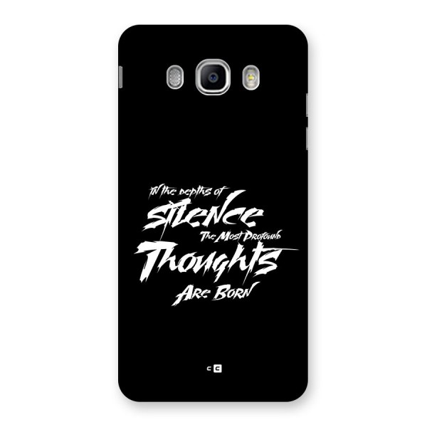 Silent Thoughts Back Case for Galaxy J5 2016