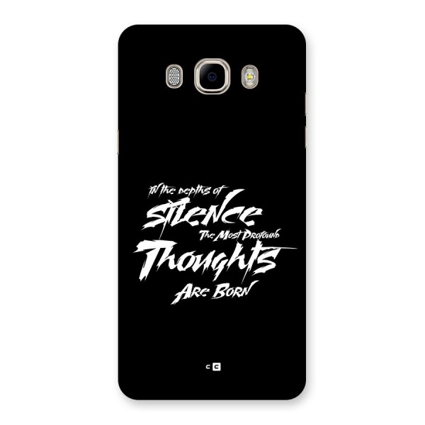 Silent Thoughts Back Case for Galaxy J7 2016