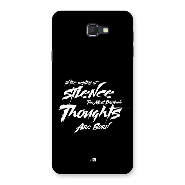 Silent Thoughts Back Case for Galaxy J7 Prime