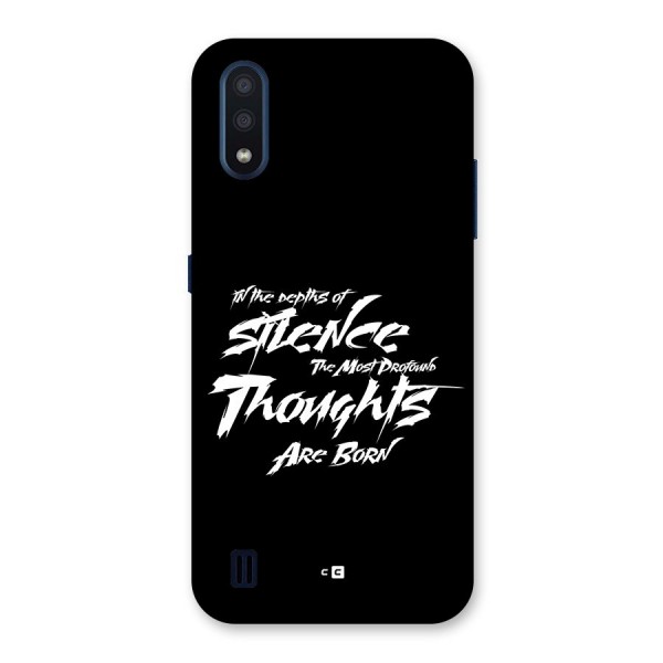 Silent Thoughts Back Case for Galaxy M01