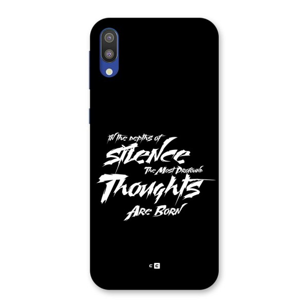 Silent Thoughts Back Case for Galaxy M10