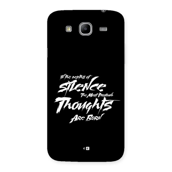 Silent Thoughts Back Case for Galaxy Mega 5.8