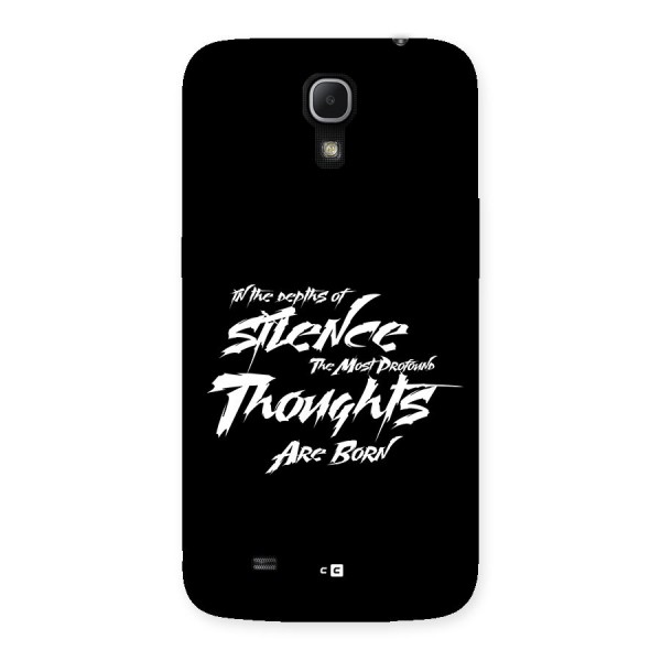 Silent Thoughts Back Case for Galaxy Mega 6.3