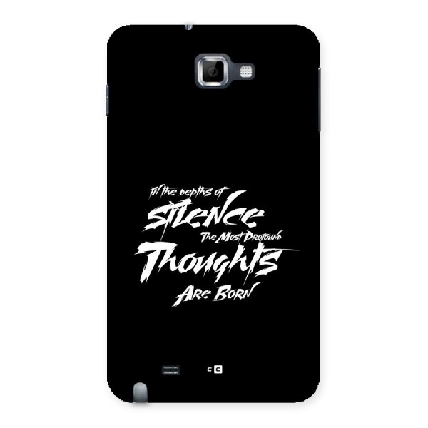 Silent Thoughts Back Case for Galaxy Note