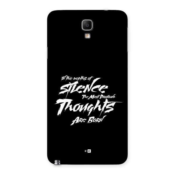 Silent Thoughts Back Case for Galaxy Note 3 Neo