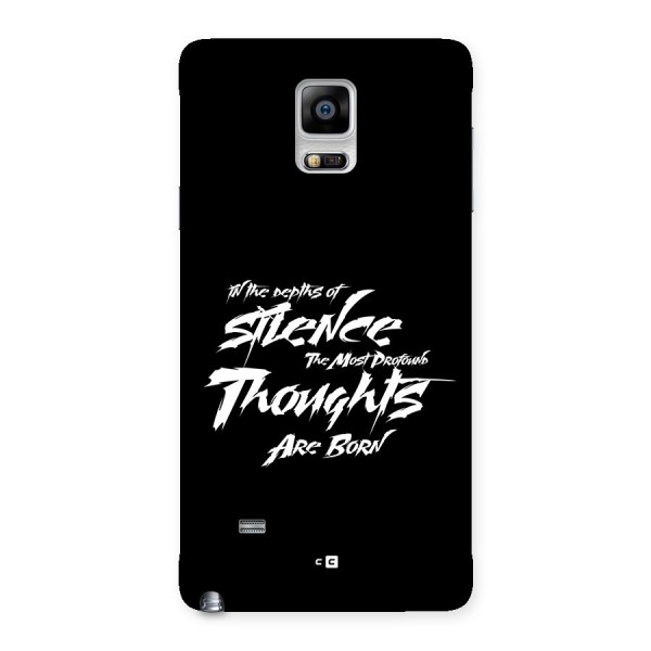 Silent Thoughts Back Case for Galaxy Note 4