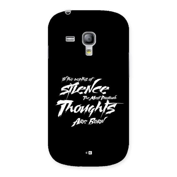 Silent Thoughts Back Case for Galaxy S3 Mini